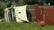 Marais-Vernier(27) : accident de camion avec conteneur