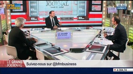 Hervé Juvin et Benaouda Abdeddaïm, dans Le Grand Journal – 21/07 4/7