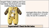 Low Price Baby Ladybug and Cows Wram Body Suit Autumn and Winter Clothing Baby Romper