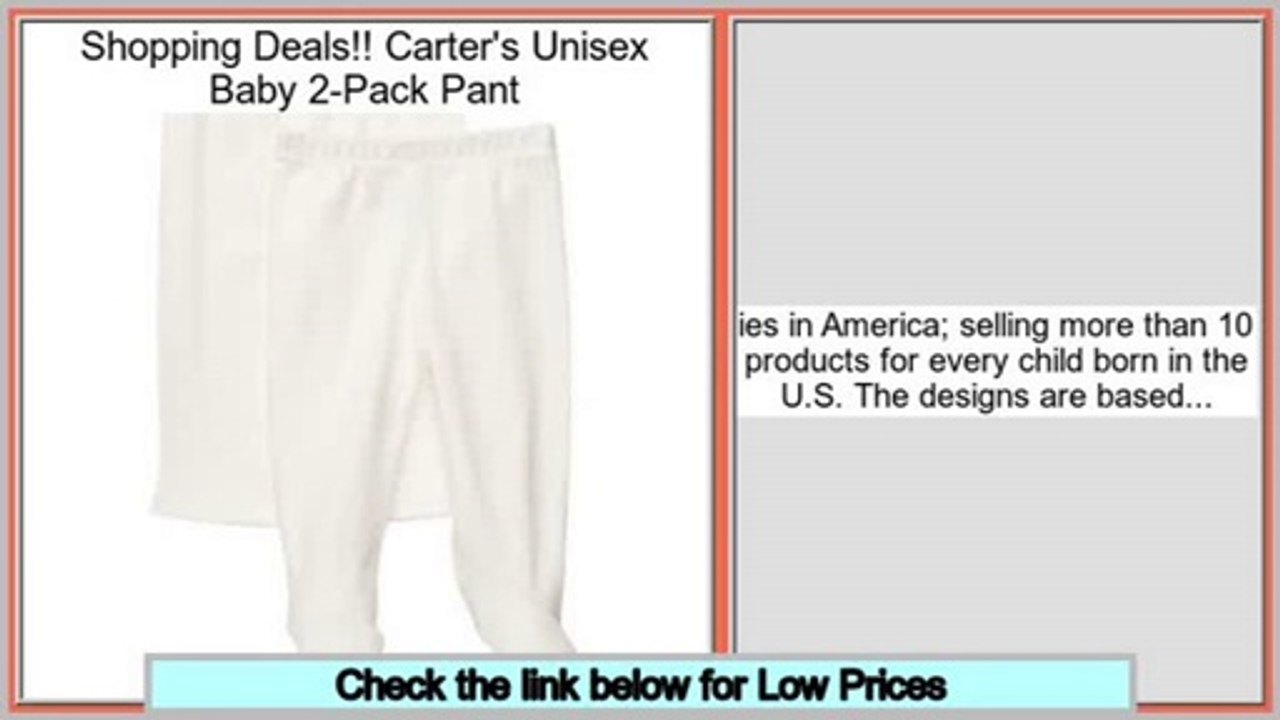 Online Shopping Carter's Unisex Baby 2-Pack Pant