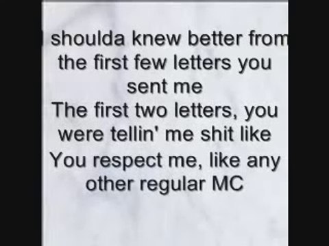 Canibitch - Eminem - Canibus DISS (Lyrics)