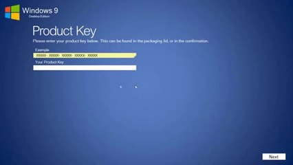 Windows 9 Desktop Edition Install