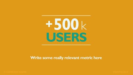Metrics presentation video template