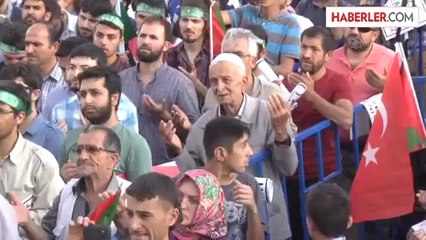 İsrail'in Gazze'ye saldırılarının protesto edilmesi -