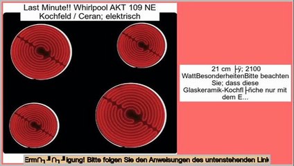 Online Shopping Whirlpool AKT 109 NE Kochfeld / Ceran; elektrisch