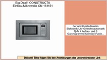 Niedrige Preise CONSTRUCTA Einbau-Mikrowelle CN 161151