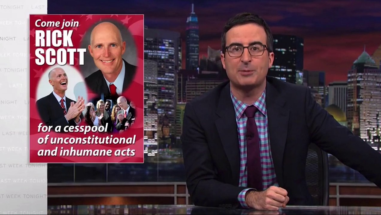 John Oliver Rips Rick Scott Over Private Prison Ties