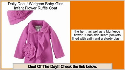 Deals Widgeon Baby-Girls Infant Flower Ruffle Coat