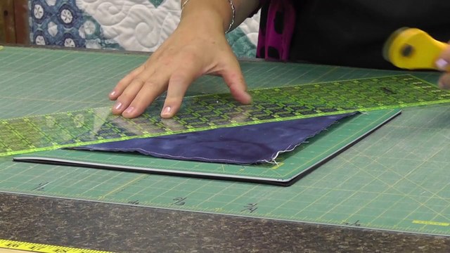 How to make a Chevron Quilt using 10 Fabric Squares