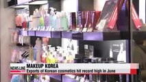 Exports of Korean cosmetics hit record high in June