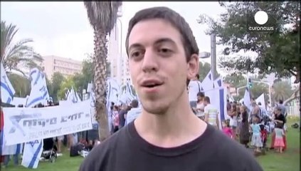 Israel: manifestantes a favor y en contra de la ofensiva en Gaza cara a cara