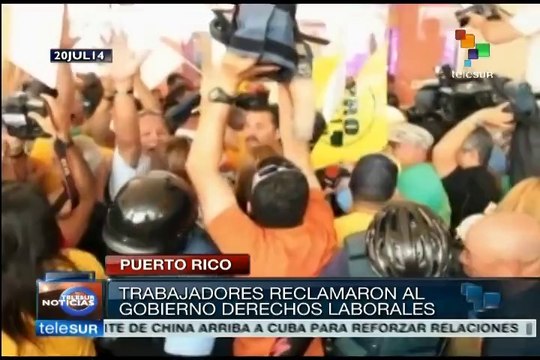 Puerto Rico: continúan protestas de empleados públicos contra Ley 66