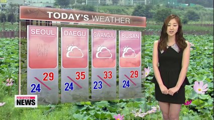 Monsoon rain relieves heat in Seoul