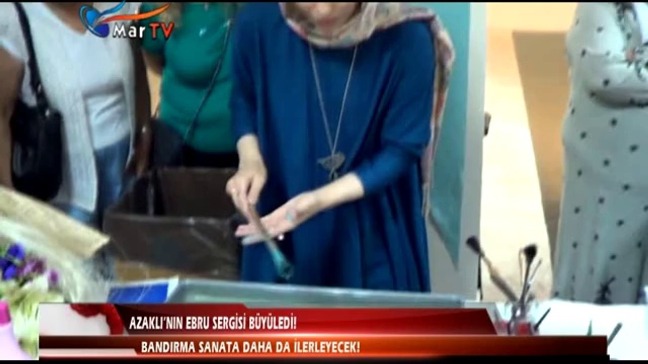 AZAKLI'NIN EBRU SERGİSİ BÜYÜLEDİ!