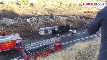 Diyarbakır Lice'de Akaryakıt Tankeri Patladı