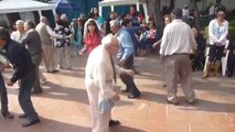 Crazy old guy dancing... Moshpit style!