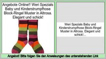 Niedrige Preise Weri Spezials Baby und Kinderstrumpfhose Block-Ringel Muster in Altrosa. Elegant und schick!