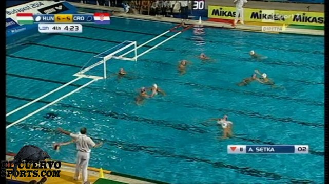Hungary 7 Croatia 6 European Champs Budapest 2014 Day 5 22.7.14 water polo