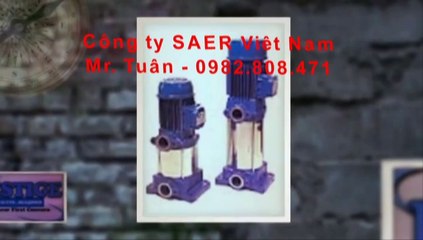 Máy bơm tăng áp trục đứng pentax - Bơm nước sạch trục đứng Saer
