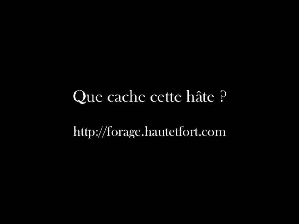 Que cache cette hâte ?