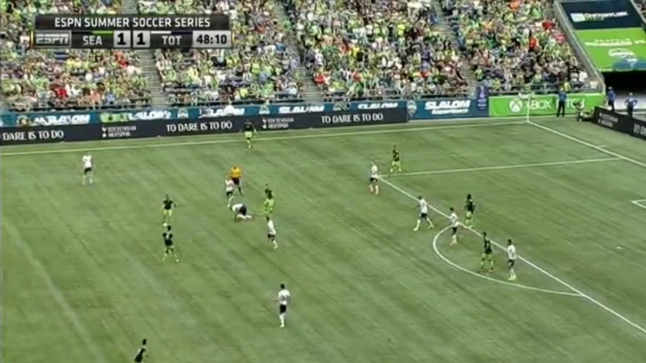 Osvaldo Alonso Amazing Goal - Seattle vs Tottenham 2-1 - 19072014 HD