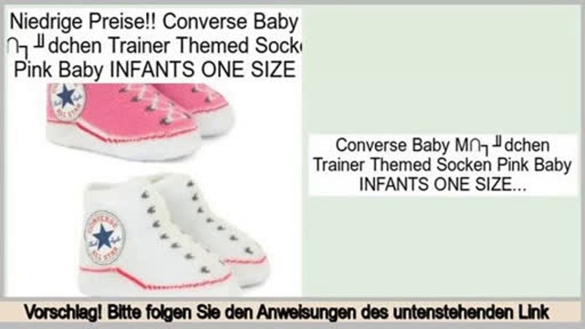 Vergleich Converse Baby M�dchen Trainer Themed Socken Pink Baby INFANTS ONE  SIZE - video dailymotion