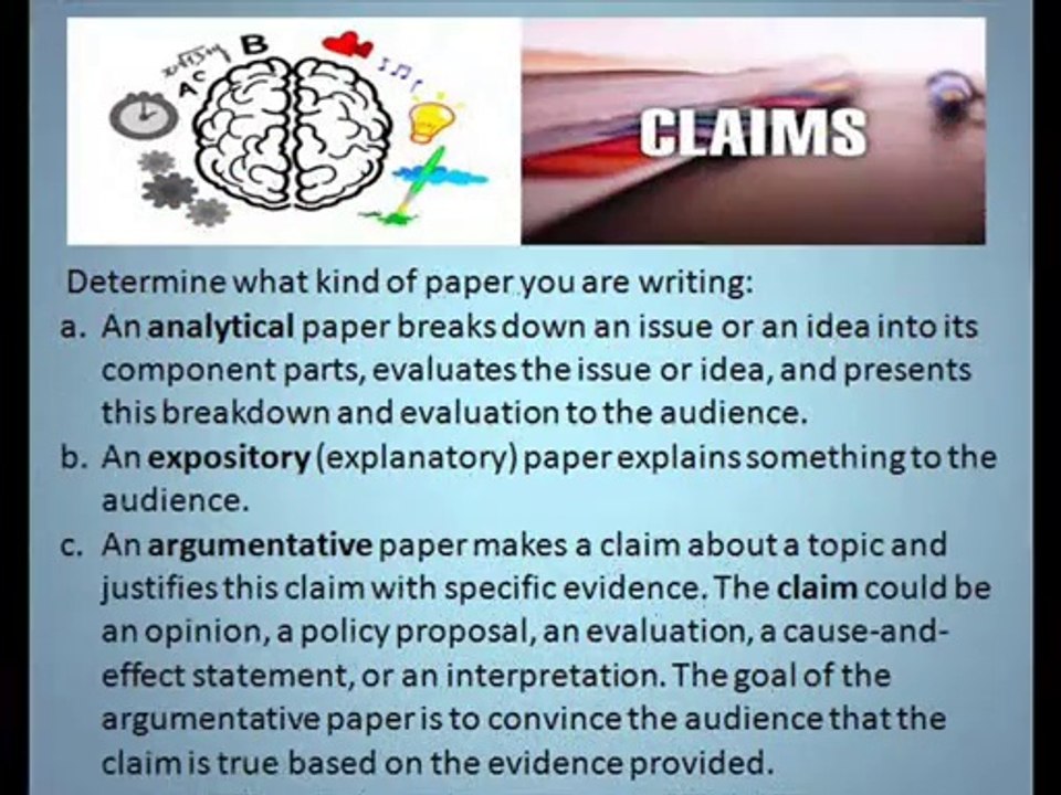 Tips for Writing Thesis Statements