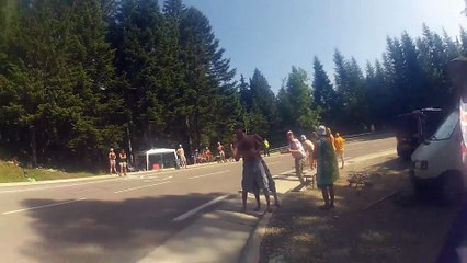 Tour de France 2014 : Thomas Voeckler embrouille un spectateur