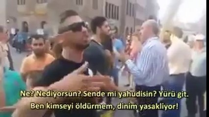 Almanya'daki Türk vatandaşı İsraillilere böyle haykırdı