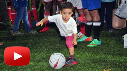 Aamir Khan's Little Boy Azad @ Celebrity Football Match !