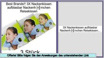 Niedrige Preise 3X Nackenkissen aufblasbar Nackenhörnchen Reisekissen