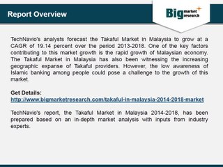 Takaful Market in Malaysia 2014-2018