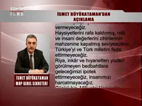 SÖZ UÇAR YAZI KALIR - İSMET BÜYÜKATAMAN 23.07.2014