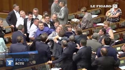 MH17 : une bagarre éclate au Parlement ukrainien