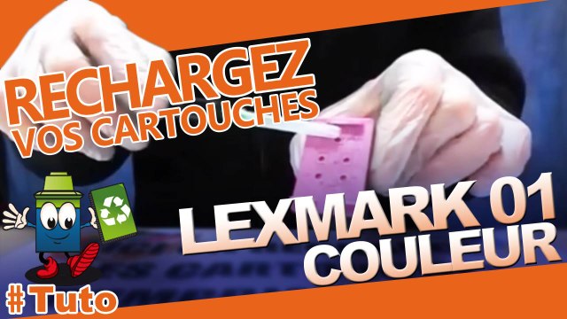 Comment recharger une cartouche Lexmark 01 couleur