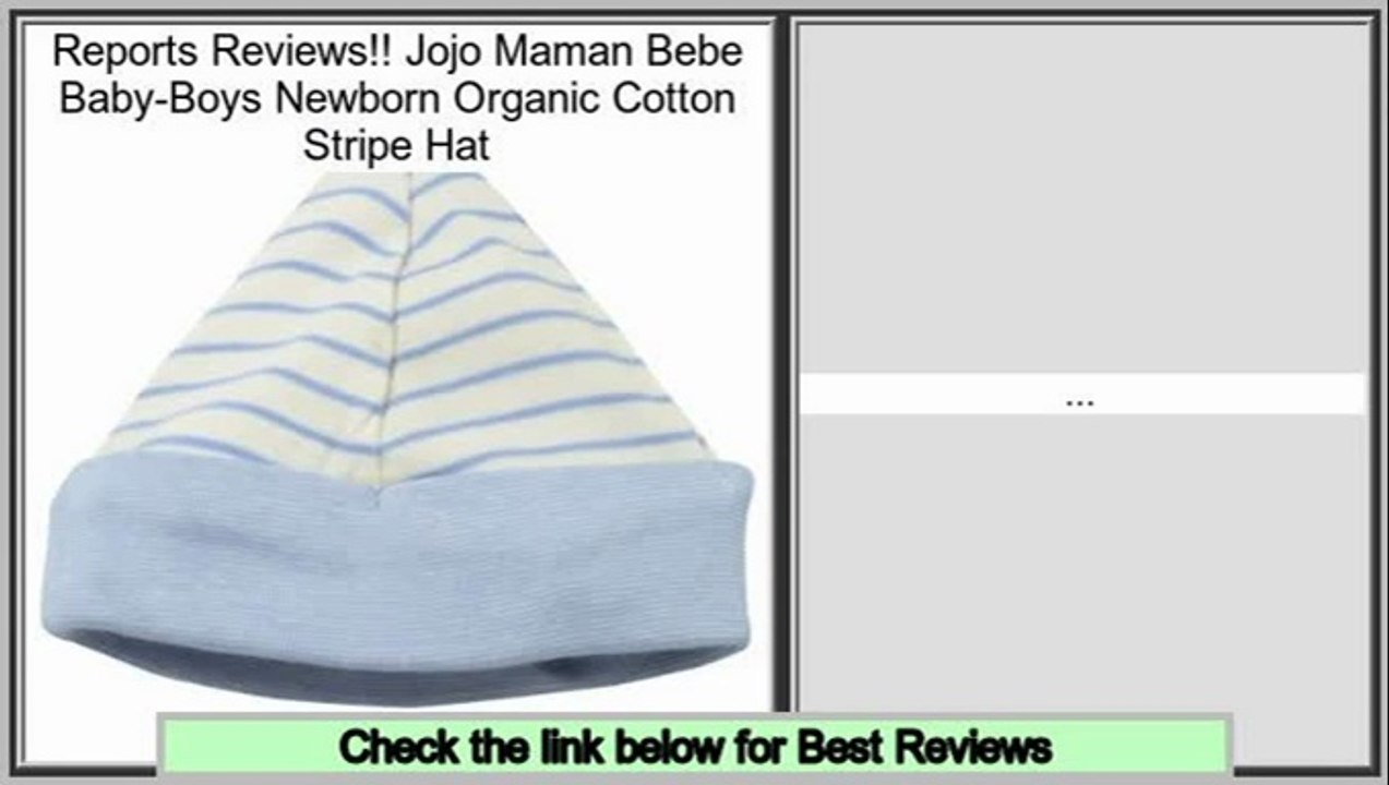 Sales Jojo Maman Bebe Baby-Boys Newborn Organic Cotton Stripe Hat