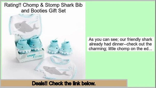 Get Cheap Chomp & Stomp Shark Bib and Booties Gift Set