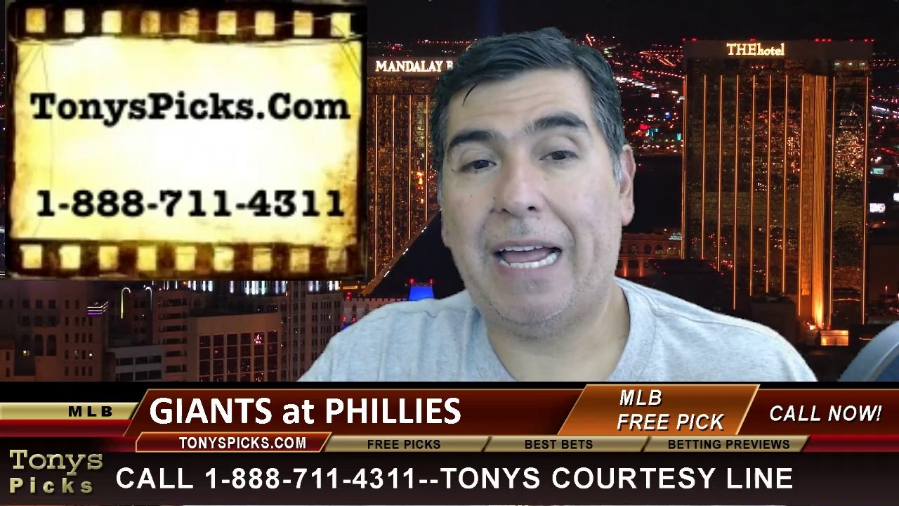 MLB Pick Philadelphia Phillies vs. San Francisco Giants Odds Prediction Preview 7-22-2014