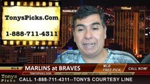 MLB Pick Atlanta Braves vs. Miami Marlins Odds Prediction Preview 7-22-2014