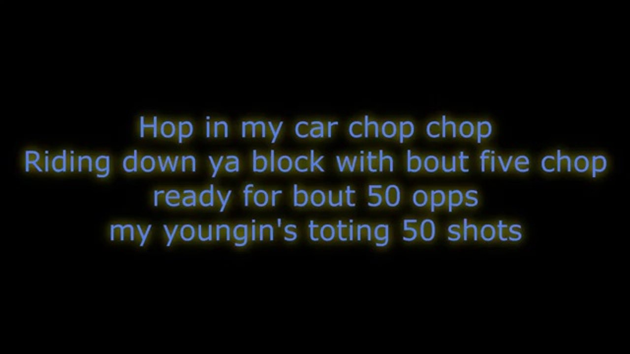 Bang Like Chop (Feat. Chief Keef & Lil Reese) (Lyrics / Paroles)
