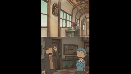 Professeur Layton et la Boîte de Pandore, début du jeu