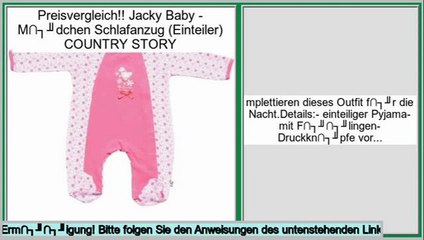 Online Sales Jacky Baby - M�dchen Schlafanzug (Einteiler) COUNTRY STORY