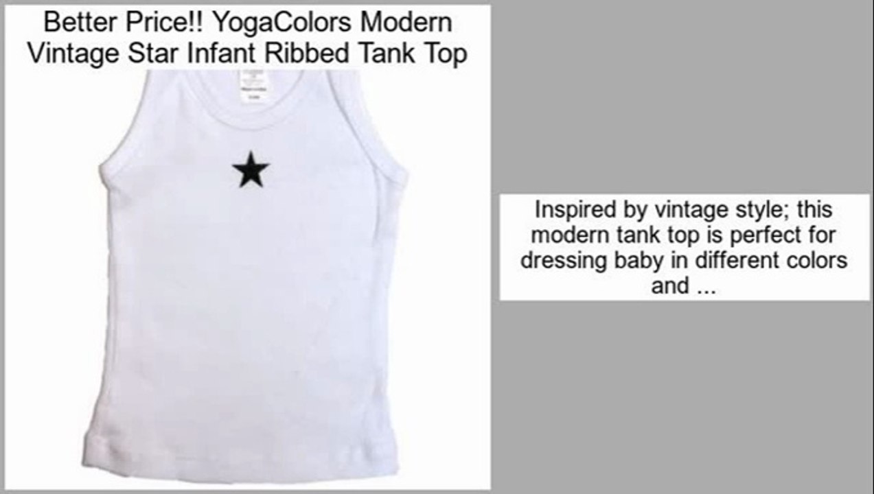 Best YogaColors Modern Vintage Star Infant Ribbed Tank Top