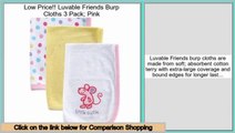 Prices Shopping Luvable Friends Burp Cloths 3 Pack; Pink