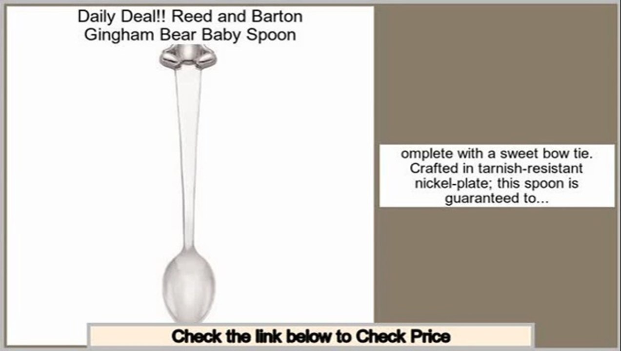 Consumer Reviews Reed and Barton Gingham Bear Baby Spoon