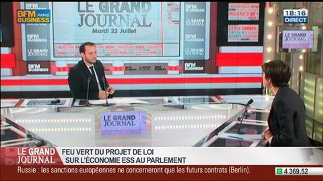 Carole Delga, secrétaire d'Etat chargée du Commerce, dans Le Grand Journal - 22/07 1/7