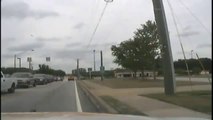 Jaywalking Female Walks Right Into Cop Car
