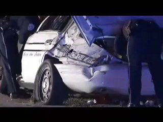 Cop Loses Control Of Cruiser, Rolls Several Times