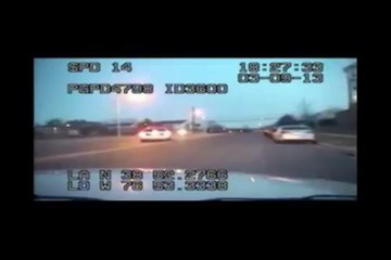 Cop Takes Out ATV Head On