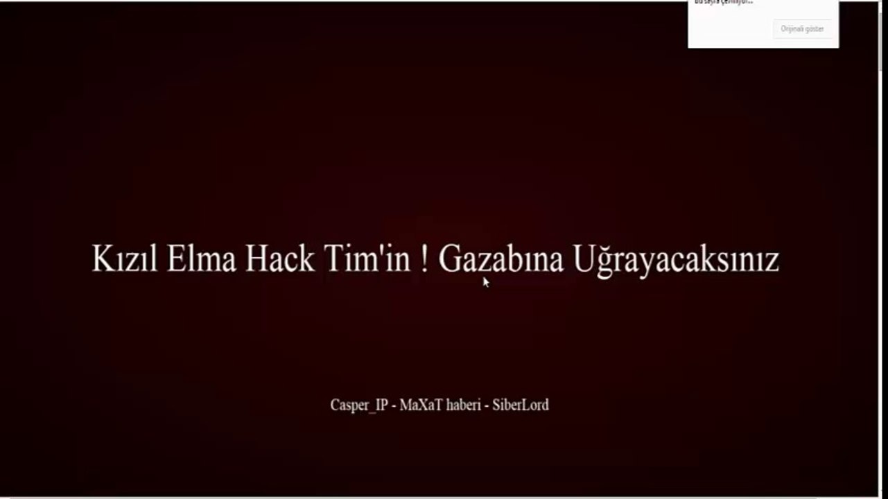 Kızıl Elma Hack Team İsrail Sitesi Hackledi Helal Olsun